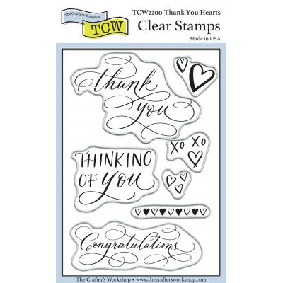 The Crafter's Workshop Clear Stamps - Thank You Hearts